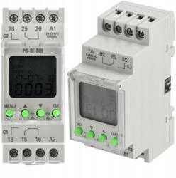 More Elektronikus Csillagászati Időzítő 3600W 16A 230V Ac 16 Program Din Sínre (M20356)