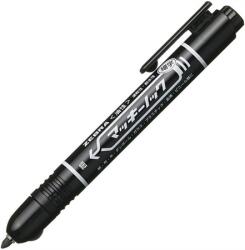 Zebra Alkoholos filc ZEBRA Mckie Retractable 1, 3mm nyomógombos visszahúzható heggyel, fekete