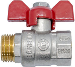 ERMETIQ sárgaréz golyóscsap pillangó kar 3/4" KB FIX /ER-DMF34A/