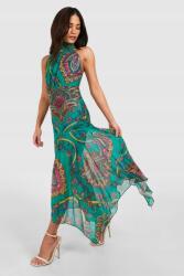 Boohoo CC53221 Boohoo Petite Ruha Aszimmetrikus Mintás Paisley (10) XXL