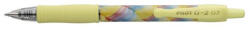Pilot Zseléstoll, 0, 32 mm, nyomógombos, sárga tolltest, PILOT "G-2 Flow", kék (PG27FLY) - tintasziget