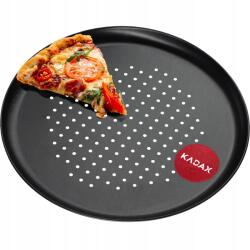 Kadax Tepsi Pizza Sütőforma Reszelt Tapadásmentes Tepsi Kerek 32cm (K3996)