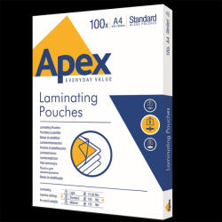 APEX Lamináló fólia A4, 100 mic. 100 db/doboz, Apex Standard (6003301)