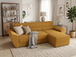  Coltar extensibil de colt TAVERO, mustar, reversibil, 251x140 cm
