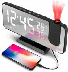  Led Digitális Elektronikus Óra Ébresztő Projektorral Hőmérő Otthoni Irodai Használatra (231024XF02-1)