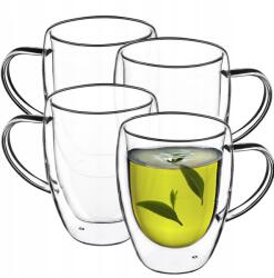 Kadax Thermo Poharak Kávé Tea Latte 350ml Dupla Falú Bögrék 4 db (23291)