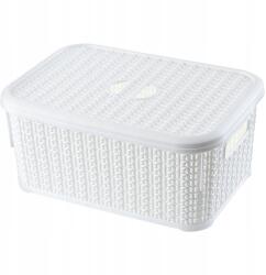 Kadax Kosár Rendszerező Tartály 6L Tároló Kosár Fedéllel Doboz (116243)