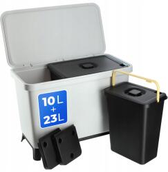 Kadax Szemeteskosár 10 23 L-es Szelektív Hulladékgyűjtő Kosár Szortírozó Fogantyúval (K9801)