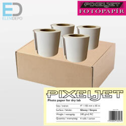  Pixeljet 102mm x65m 4" glossy/fényes dry lab paper 240 g/m2
