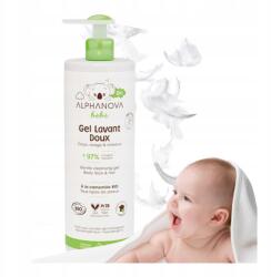 Alphanova Bébi tisztító gél Kíméletes a testhez és a hajhoz Alphanova Bio 400ml (ALP03558)