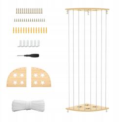  Sarok Plüss Rendszerező Fa Fenyő Fehér Állítható