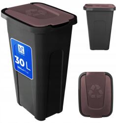 Kadax Szemetes Kuka Szelektív Hulladékgyűjtő 30L Vödör Szemetes Fedéllel (K10853_1)