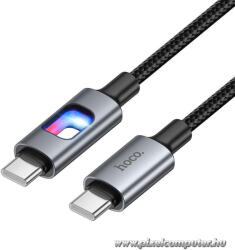 hoco. U144 - 60W USB-C - USB-C gyorstöltő kábel LED világítással, 1, 2 méter (6942007659604)