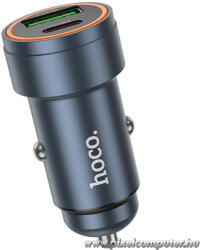 hoco. Z57A - 30W PD autós gyorstöltő USB-C + USB-A porttal (6942007633109)