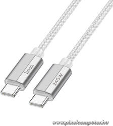hoco. USB-C - USB-C gyorstöltő kábel - 240W, 1, 8 méter, PD 3.1 támogatással (6942007620086)