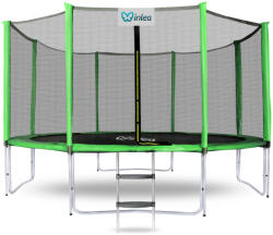 INLEA PREMIUM Jump Trambulin külső védőhálóval 366 cm - világoszöld (IN02-0020) - kertaktiv