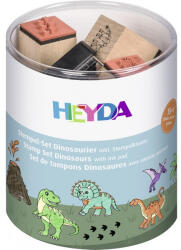  Heyda Nyomda Készlet 15 Darab/Készlet Dinoszaurusz Fekete Bélyegpárnával (BP320005584)