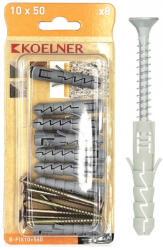  Ipari kivitelű műanyag dübel 8x40mm süllyesztettt fejű csavarral 5x45mm - bakonykotoelem - 285 Ft