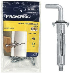 Koelner - Rawlplug Molly anya derékszögű kampóval 4x32mm fém horganyzott - bakonykotoelem - 578 Ft