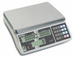 KERN CXB 3K0.2 (3000g/0, 2g) műanyagok darabszámlálására optimalizált digitális asztali mérleg, memória 10 cikknek, akkumulátor 200 óra üzemidővel (CXB 3K0.2)