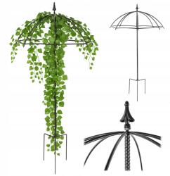 Kadax Kerti Esernyő Kúszó Rózsák Borostyán Pergola Fém 190 cm (K1798)