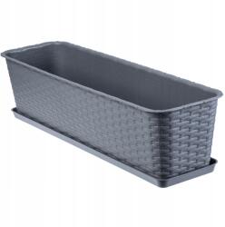 Kadax Virágtartó Erkély Virágtartó Állvány 60cm Grafit (K2874)