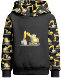 Takoy PANEL szabásmintával 104 gyerek melegítőfelső funkcionális szabadidő anyagból (futter) kotrógépek fekete