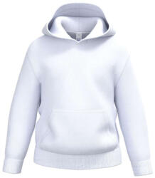 iDeal Basic IB403 gyerek kapucnis pulóver, Ideal White-10/12 (ib403iw-10_12)
