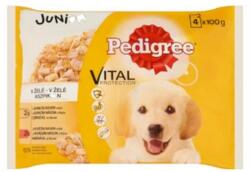 PEDIGREE alutasakos csirke-rizs, marha-rizs, ízesítésű junior kutyaeledel 4x100g