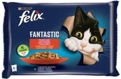 FELIX Fantastic Marhával/Csirkével aszpikban nedves macskaeledel 4 x 85g
