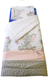  Ovis ágynemű garnitúra 2 részes 90x130 cm cuki elefánt madarakkal