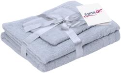 Somnart Set 3 prosoape din bumbac Somnart 600 GSM, gri, 30x50, 50x90, 70x140 cm (3314) Prosop