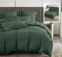 Somnart Lenjerie de pat 6 piese verde Natur Uni Baroque, 200x230, pentru pat dublu (10105484) Lenjerie de pat