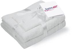 Somnart Set prosoape din bumbac Somnart 600 GSM, 3 piese, alb optic (3302) Prosop