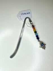  Letisztult fém könyvjelző - csakra és védelem (JJKONYV47)