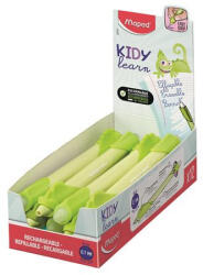 Maped Írástanuló rollertoll, 0, 7 mm, radírozható, MAPED "KIDY Learn MAGIC", kaméleon, zöld, 12 db (IMA229701) - officepantry