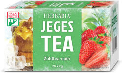 Herbária jeges tea zöldtea-eper 20x2g 40 g - freefrom