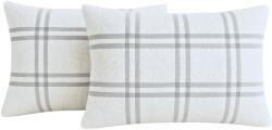 Somnart Set 2 perne 50x70 Somnart Belina Grid, microfibra lavabila, joase (10100703)