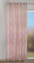  Draperie dimout cu inele Cannes, roz-gold, 135 x 245 cm (5951)