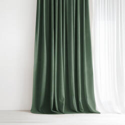 Goldea marbella dekoratív drapéria - sötétzöld 240x135 cm