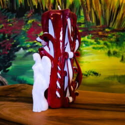  Faragott Gyertya Angyallal Bordó