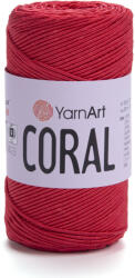 YARNART CORAL fényes zsinórfonal - Piros 1907