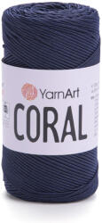 YARNART CORAL fényes zsinórfonal - Sötétkék 1910