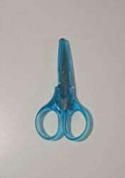  Színes mini kézimunka olló, védőkupakkal - Kék