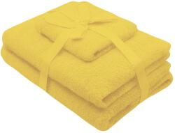 Somnart Set prosoape baie 3 piese galben 500 GSM din bumbac SomnArt (4260) Prosop