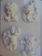  Gipszkiöntő forma, normál - Zebra, oroszlán (24692)