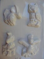  Gipszkiöntő forma, normál - Pelikán és bagoly (24689)