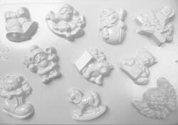  Gipszkiöntő forma, normál - Karácsonyi 10 motívumos (24573)