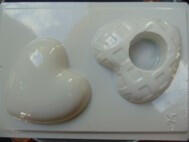  Gipszkiöntő forma, normál - Szivek (24615)