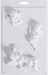  Gipszkiöntő forma 29 x 18 cm, 3 puttó angyal (42703)